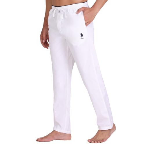 Image of U.S. POLO ASSN. Men I690 Comfort Fit Solid Cotton Casual Style Lounge Pants