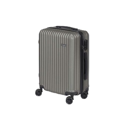 Valise de cabine rigide grise 38x57x23 cm anti-rayures solide