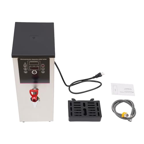 Kathring Water Boiler Eletric Commercial,10L Hot Water Dispenser with Smart Digital Display and Timing 2500W 12-Min Rapid Heating for Restaurant, Hotel, Office