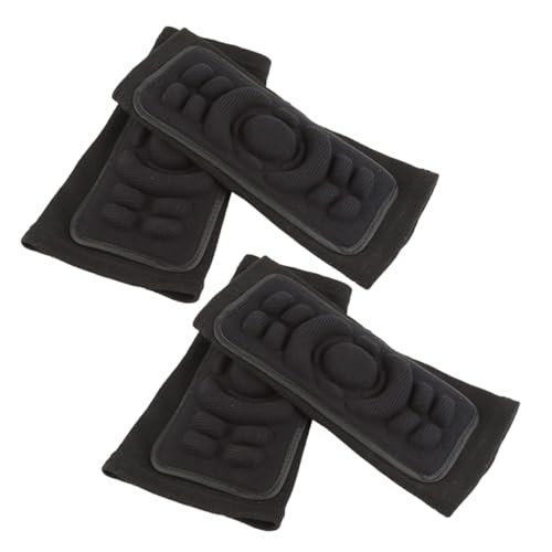 Hemoton 2pcs Elbow Pads Guard for Sports Protection Durable Compression Sleeve for Mountain Biking Skiing and Motorcycle Riding Comfortable Breathable Support for Injury Prevention Black