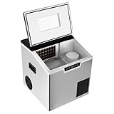 BANLICALI Ice Makers Countertop, 2 in 1 Portable Crushed Ice and Ice Cube Maker with Ice Scoop, 1.8L Water Tank and LCD Display Type, 180W Eletric Ice Maker Ice Machine for Home Bar Camping RV