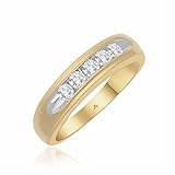 Mens 1/2 Ct Natural Diamond Wedding Engagement Band Ring in solid 9 Carat Yellow Gold (S 1/2)