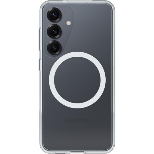 Image of OtterBox Symmetry Series Clear Transparent Case with Magnets for Samsung Galaxy S25, Shockproof, Drop-Proof, Protective Case, 3X Military Standard Tested, Transparent