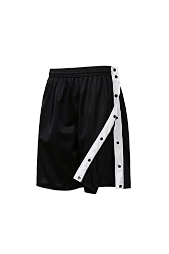 THWEI Mens Tear Away Shorts Post Surgery Recovery Snap Button Breakaway Shorts3