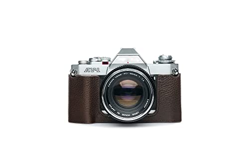 TP Original Canon AV-1 AV1専用 ブルタイプ 本革 ボディケース ダークブラウン