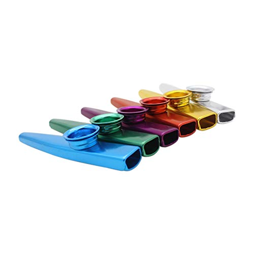 rongweiwang en Alliage d’aluminium Métal Kazoo Diaphragme Bouche Flûte traversière Harmonica Métal Kazoo Kids Party… - Les Beatles, Paul McCartney, John Lennon, RIngo Starr, George Harrison rongweiwang en Alliage d'aluminium Métal Kazoo Diaphragme Bouche Flûte traversière Harmonica Métal Kazoo Kids Party… – Image 5
