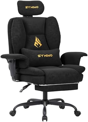 Symino Silla Gaming Ergonomica con Reposapiés - Silla Gamer de Of...