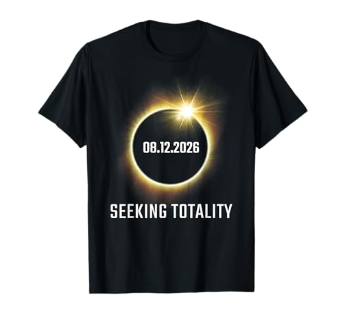 Total solar eclipse 2026 totality apparel maglietta