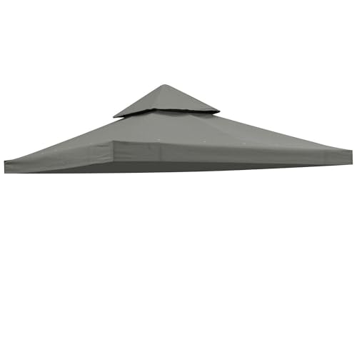Yescom 8x8Ft 2-Tier Gazebo Top Replacement UV30+ for Dual Tier Gazebo