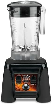 Waring Commercial MX1200XTXP 3.5 HP Blender with Variable Speed Dial Controls and 48 oz. BPA Free Copolyester Container, 120V, 5-15 Phase Plug,Black