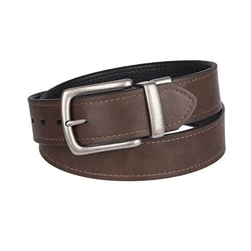 Image of Levi's Leather Men's Levis 40Mm Reversible Belt With Brushed Silver Buckle