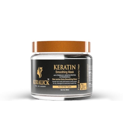 Image of Keratin Shampoo and Conditioner Combo for Women & Men, Sulphate & Paraben Free, Repairs Dry Frizzy Hair, Adds Shine, Salon Quality Keratin Treatment Kit with Hair Mask, 100ml