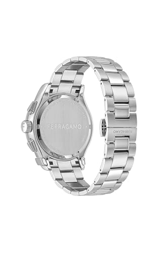 Ferragamo Ferragamo 1927 Chrono Collection Luxury Womens Watch Timepieces with a Silver Bracelet Featuring a Stainless Steel Case and a White Dial3