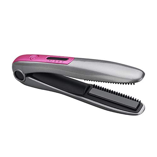 ADEKKPK Hair Straighteners,2 in 1 Hair Straightener and Hair Curler Mini Hair Care Flat Iron,USB Rechargeable Styling Curler Iron,3 Temperature Adjustments.