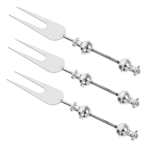 OFFSCH 3pcs Stainless Steel Fruit Forks for Appetizers Salad Desserts Mini Serving Forks Party Picnic Utensils