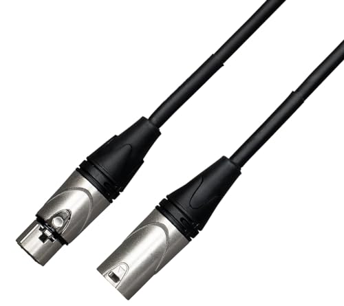 Cable para micrófono de 9 metros Cascha con cubierta negra flexible 3
