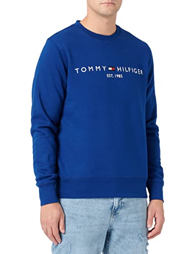 Tommy Hilfiger Sudadera con Logotipo de Tommy, Color Azul, M para Hombre