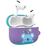 BT21 Official Merchandise Designed for Airpods Pro Case Cover Protective Hard Case with Keychain for