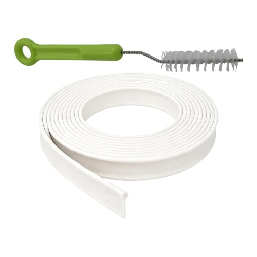 Tira protectora de riel para toldo cortable de 10 m con núcleo de PVC universal