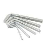 6-teiliges L-förmiges Vierkantschlüssel-Set, 4-Punkt-Schraubenschlüssel, 3–8 mm, Chrom-Vanadium-Stahl-Werkzeuge, metrischer Vierkantkopfschlüssel für Möbelmontage und Maschinen