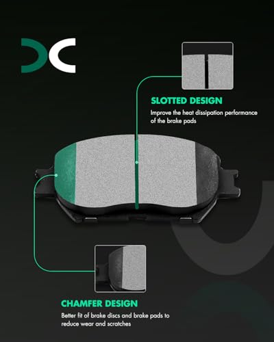 Image of SCITOO D908 D885 Ceramic Brake Pads Sets Front & Rear Replacement For Toyota For Camry 2002-2006