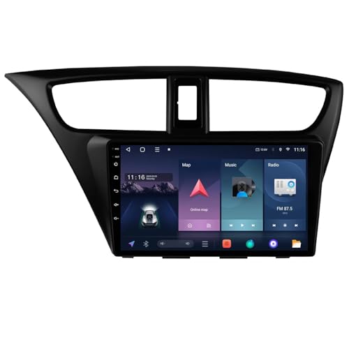 GPS Camping Car pour Honda Civic 9 FK FB 2012-2017 Autoradio Écran Tactile FM