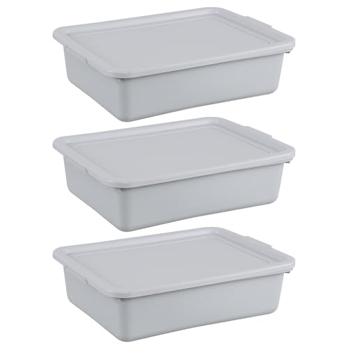 Lavabos en plastique noir lot de 3 bassines 16L universelles