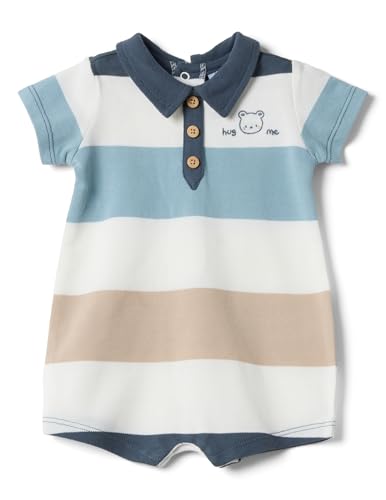 OVS KIDS Ranita de algodón puro con rayas multicolores para recién nacido