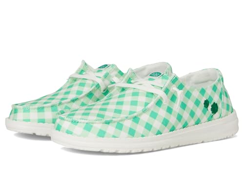 HEYDUDE Women's Wendy Shamrock Gingham Loafer