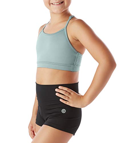 Liakada Girls Argyle Supportive Sports Bra with Scoop Neckline Dance, Gym, Yoga, Cheer!2