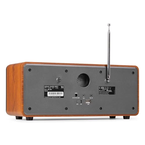 Audizio Genua Radio Dab+ Bluetooth 5.0 Écran Couleur USB Gris Foncé – vue 5