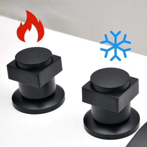 Robinet mitigeur de bain-douche cascade anti-trace noir pour pose 5 trous