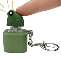 Frog Clicking Fidget Toy, Frog Croaking Fidget Toy, Stress Reducing Sensory Game Glow And Sound Frogs Keychain For Youth Child Workplace School Classroom Travel Backpack