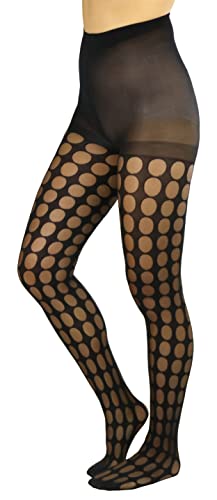 Image of ToBeInStyle Women's Fun Polka Dot Tights Pantyhose & Thigh High Socks Hosiery