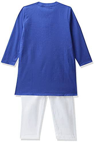 Image of Amazon Brand - Jam & Honey Regular Boys Kurta Sets (AW21KPJF01 Cobalt Blue 11-12 Years)