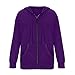 Women's Long Sleeve Open Front Knit Sweater Button Cardigan Tie Front Knot Tunic Tops Fall Loose Fit Outerwear (Dark Purple 4,Small)