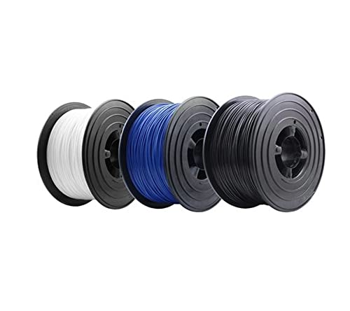 PETG Filament 3D Drucker 1,75mm / 3 x 1kg Rolle Schwarz für 3D Printer oder Stift 3er Set (3Kg)