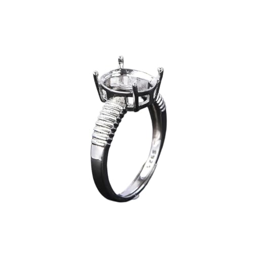 Anillo ovalado de plata S925 para diseñar joyería personalizada de mujer