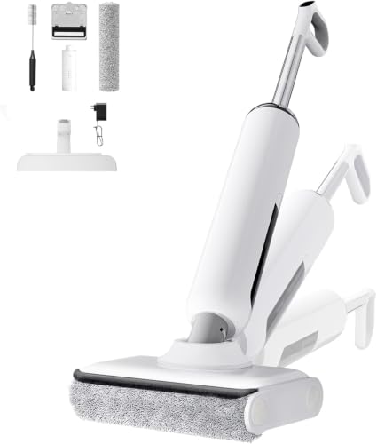 HABIUBIU Wet Dry Vacuum Cleaner, Cordless Vacuum Mop Combo for Hard Floors, 23000Pa Powerful Suction, 180° Lay-Flat, Self-Cleaning Floor Washer with 45 Min Runtime, Anti-Tangle Brush, Dual Tank - image 1