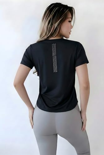 Image of Nexsus Apparels Gym T-Shirt for Women-Quick Dry Sports & Workout T-Shirt for Women, Activewear for Running, Casual & Gym Use, Available in Plus Size's