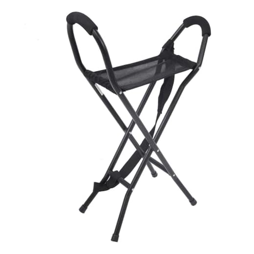 Wytino Tabourets de Canne, Canne de Marche portative Canne Pliante tabourets de Canne Chaise de Marche légère avec siège de Style Tabouret Parfait pour Le Camping randonnée