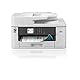 Brother MFC-J5340DWE EcoPro 4-in-1 Farbtintenstrahl-Multifunktionsgerät (250 Blatt Papierkassette, Drucker, Scanner, Kopierer, Fax), hellgrau