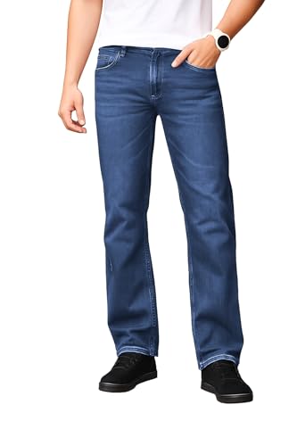 Image of Ben Martin Men's Smart Fit Stretchable Jeans || Mid-Rise Denim Pants with Whisker Wash || Premium Casual Wear Jean for Men || 5 Pocket Jean's for Men's (1)