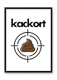 Din A4 Kunstdruck ohne Rahmen - Kackort - Tatort WC Klo 