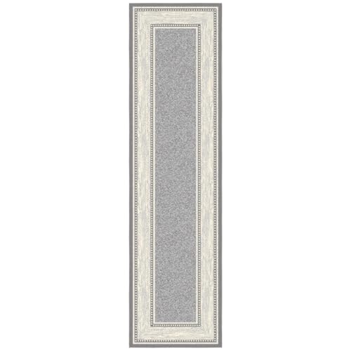 Tapis de couloir 80x300 cm gris en caoutchouc contemporain Ottomanson - 7