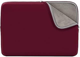 RAINYEAR 14 Inch Laptop Sleeve Protective Case Soft Lining Padded Zipper Cover Carrying Bag Compatible with 14" Notebook Computer Tablet Ultrabook Chromebook(Red,Upgraded Version)