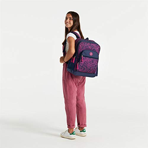 MOVOM Paisley 33524B1 Mochila Escolar, 45 cm, 21.6 litros, Multicolor