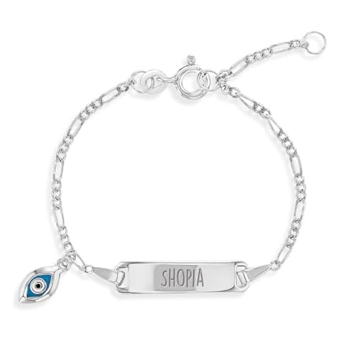 925 Sterling Silver Evil Eye Protection Bracelet for Kids Cover