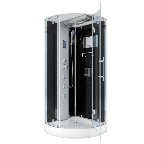 AcquaVapore D37-13R2 Dampfdusche Duschtempel Duschkabine 90x90