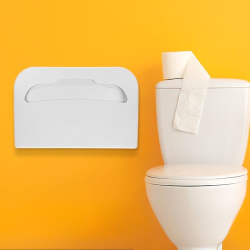 Soporte de fundas de inodoro de pared reutilizables en plástico ABS blanco 4